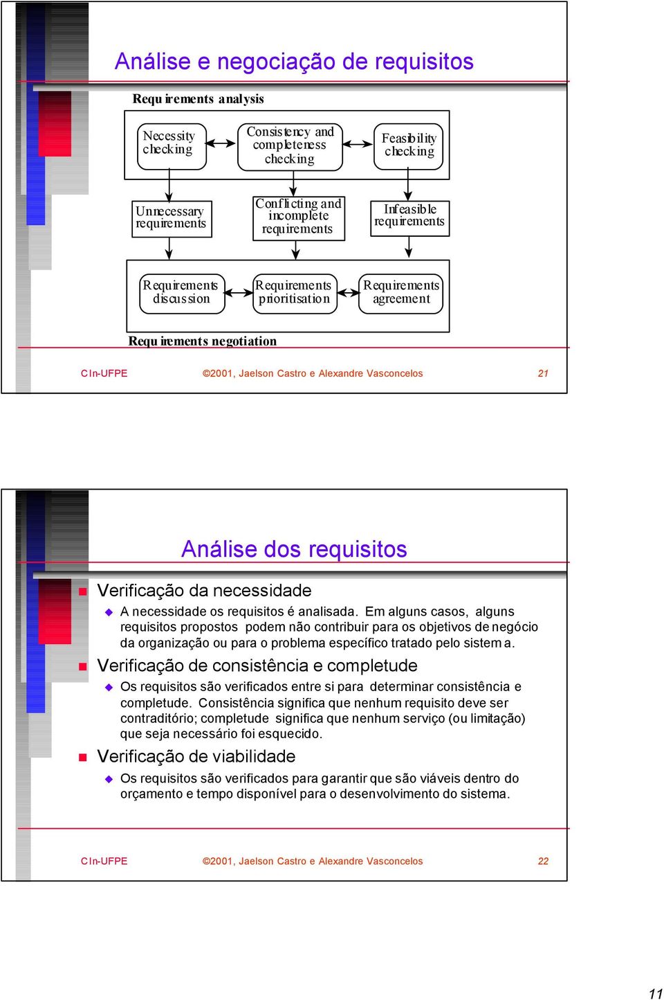 Em alguns casos, alguns requisitos propostos podem não contribuir para os objetivos de negócio da organização ou para o problema específico tratado pelo sistem a.