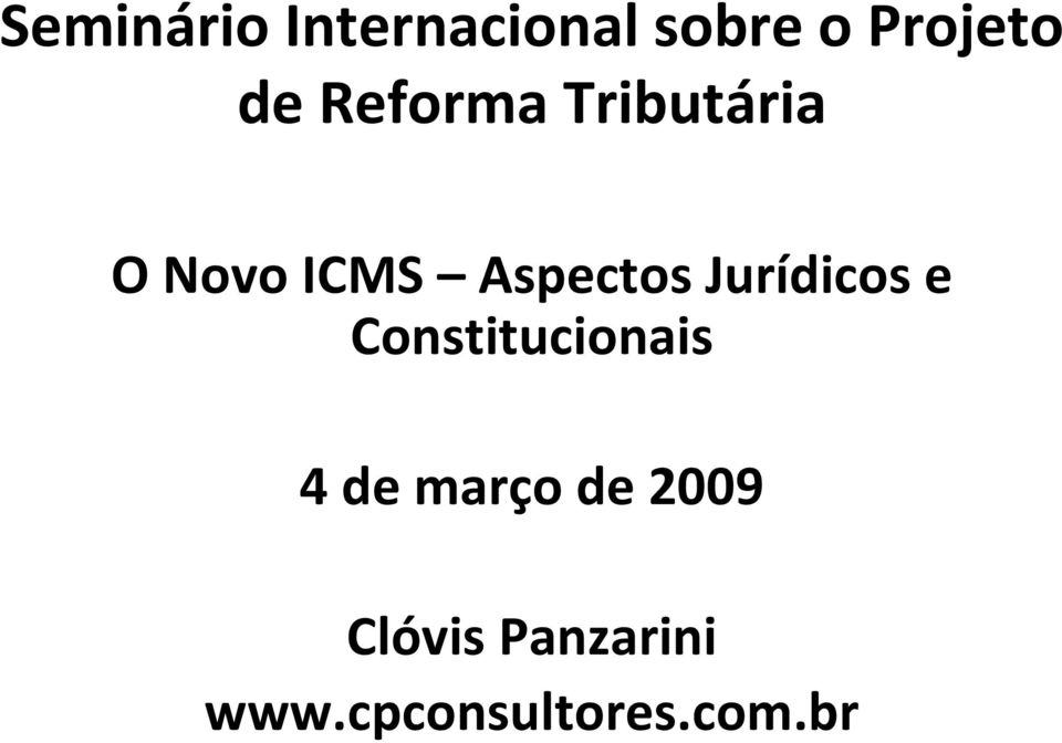 Jurídicos e Constitucionais 4 de março de