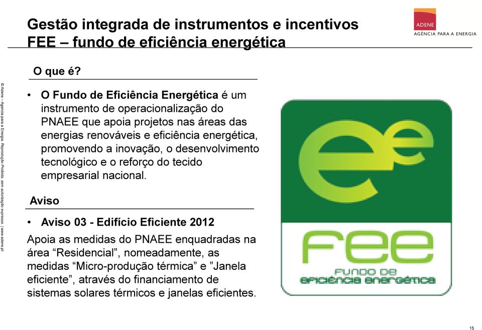 energética, promovendo a inovação, o desenvolvimento tecnológico e o reforço do tecido empresarial nacional.