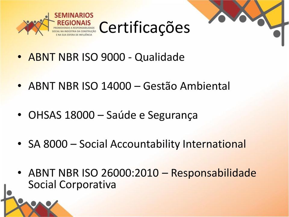 Segurança SA 8000 Social Accountability International