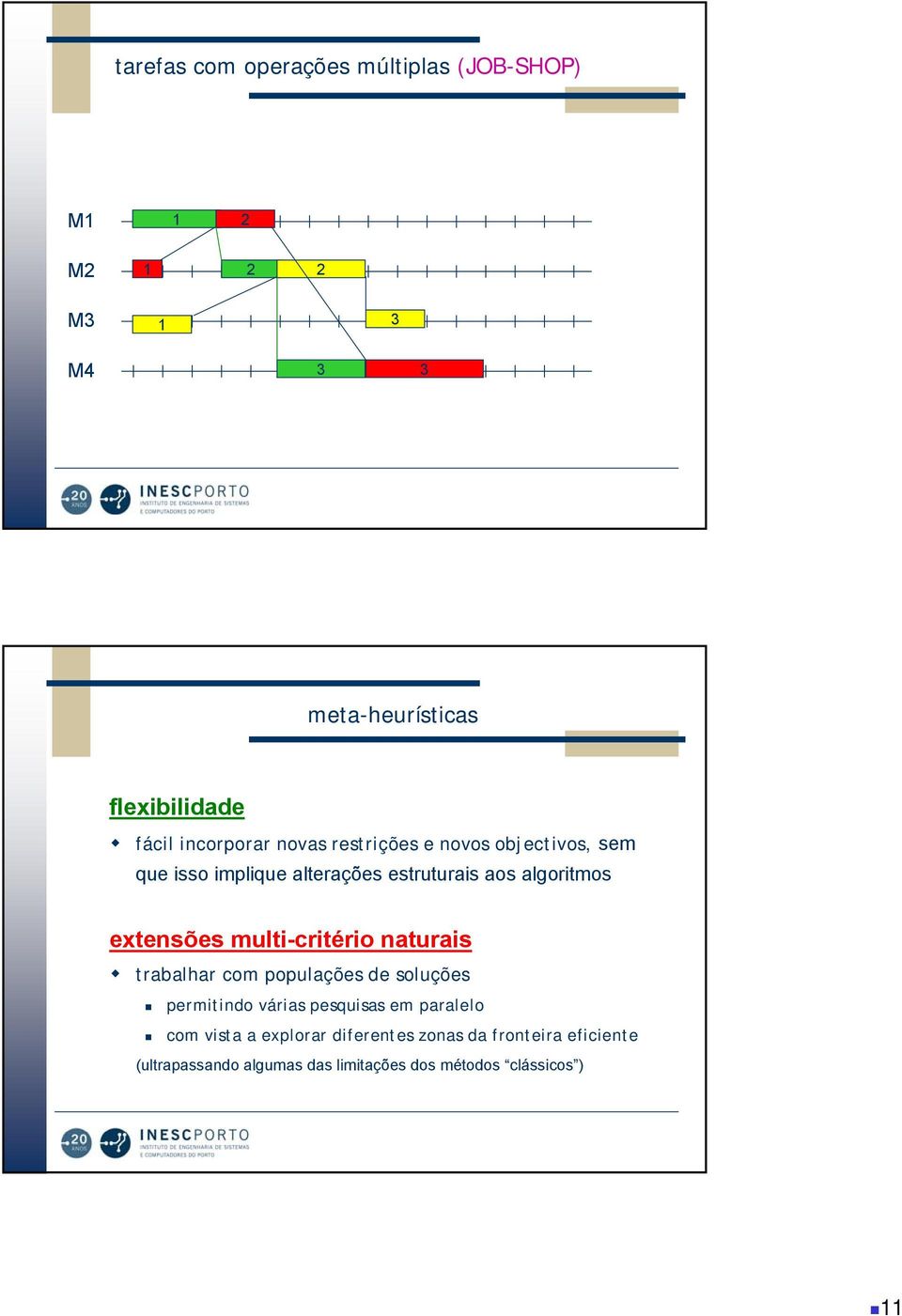 extensões multi-critério naturais trabalhar com populações de soluções permitindo várias pesquisas em paralelo