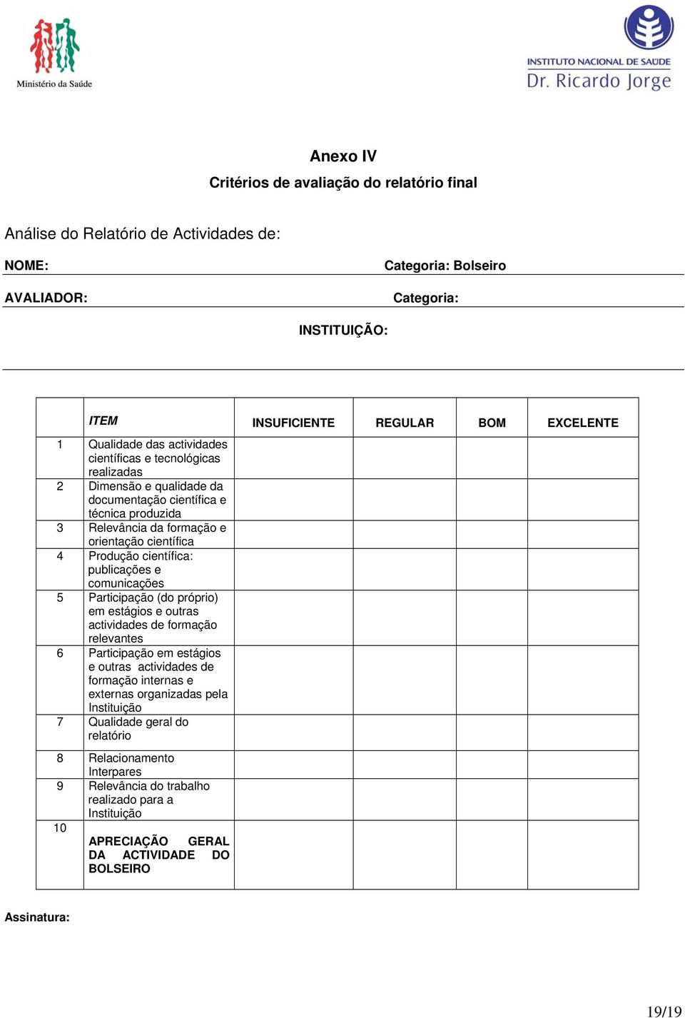 científica: publicações e comunicações 5 Participação (do próprio) em estágios e outras actividades de formação relevantes 6 Participação em estágios e outras actividades de formação internas e