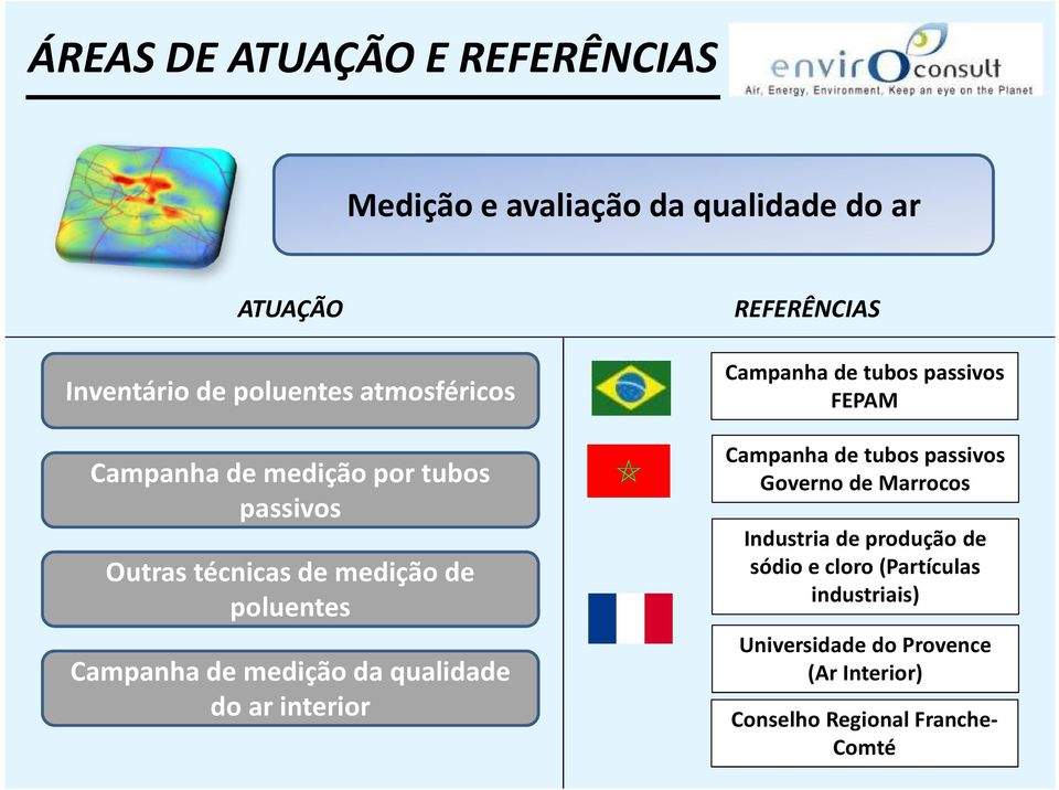 interior REFERÊNCIAS Campanha de tubos passivos FEPAM Campanha de tubos passivos Governo de Marrocos Industria de