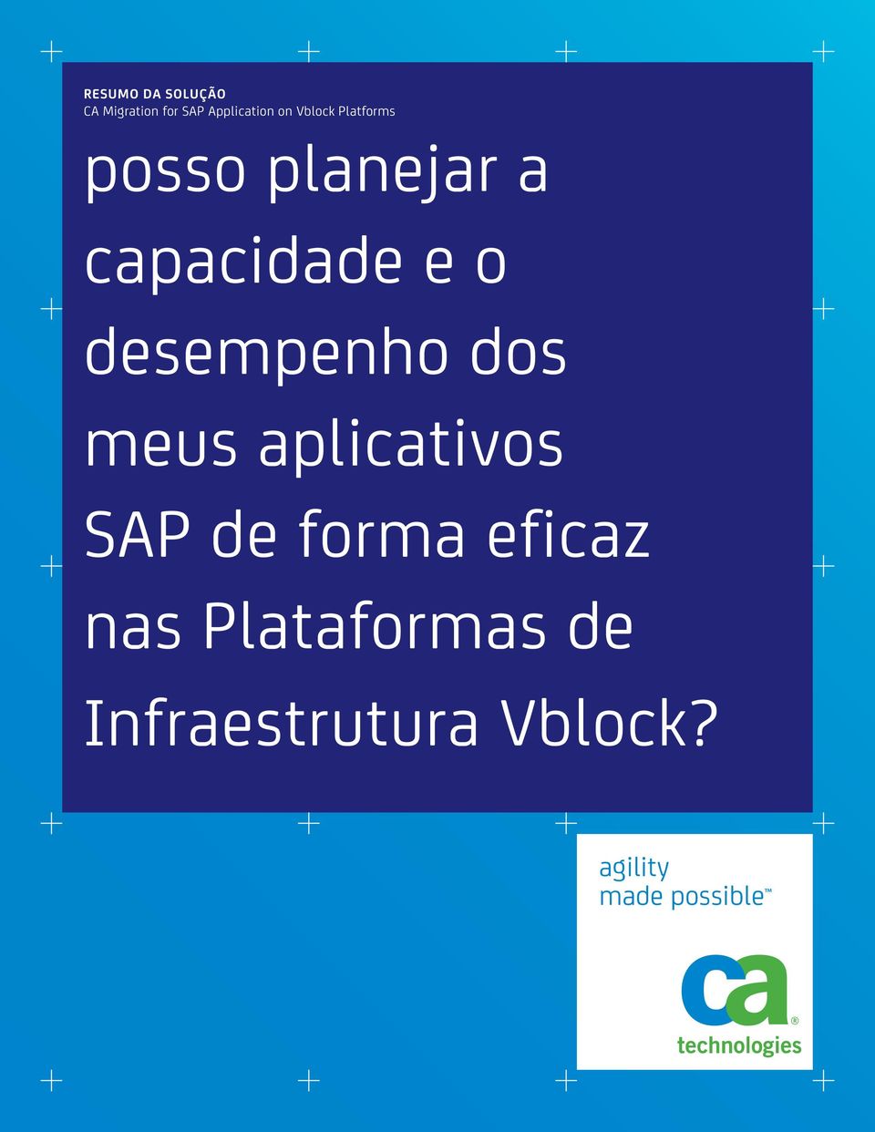 desempenho dos meus aplicativos SAP de forma eficaz nas