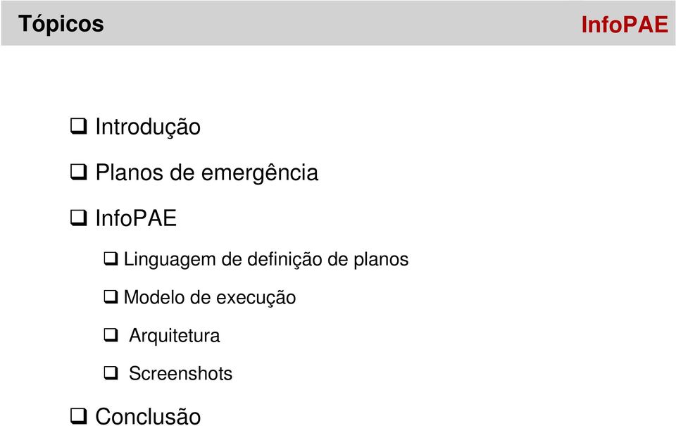 definição de planos Modelo de