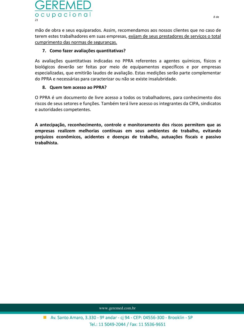 Como fazer avaliações quantitativas?