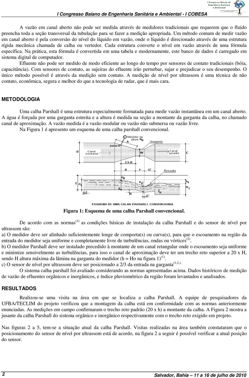 Cada estrutura converte o nível em vazão através de uma fórmula específica.