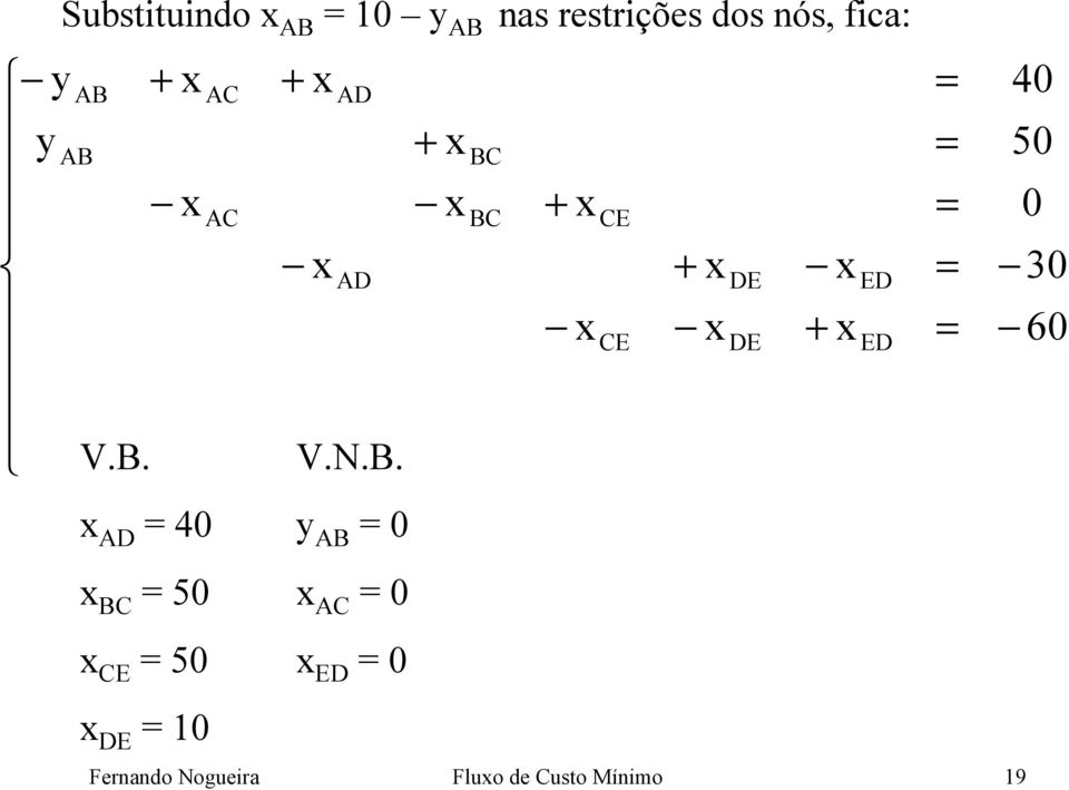N.B. y AB = 0 AC = 0 ED = 0 BC BC Ferado Nogueira Fluo