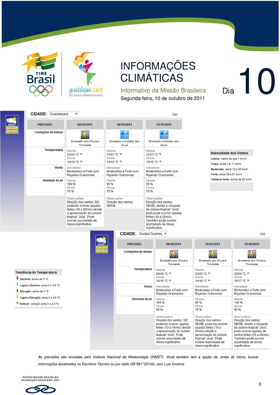 Você também tem a opção de, antes do treino, buscar