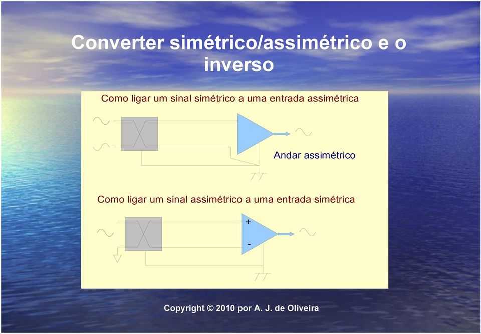 assimétrica Andar assimétrico Como ligar um