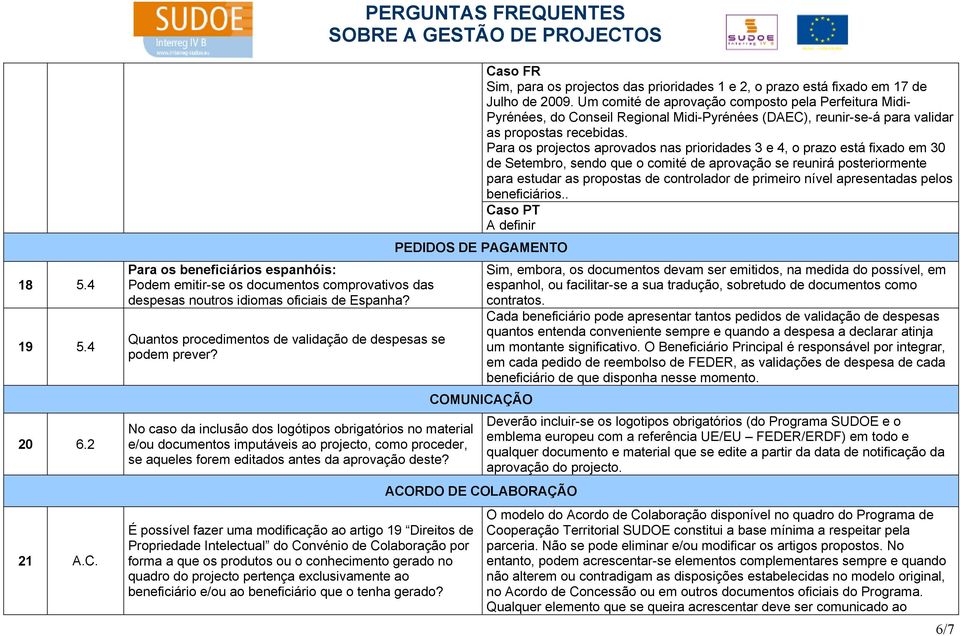 No caso da inclusão dos logótipos obrigatórios no material e/ou documentos imputáveis ao projecto, como proceder, se aqueles forem editados antes da aprovação deste?