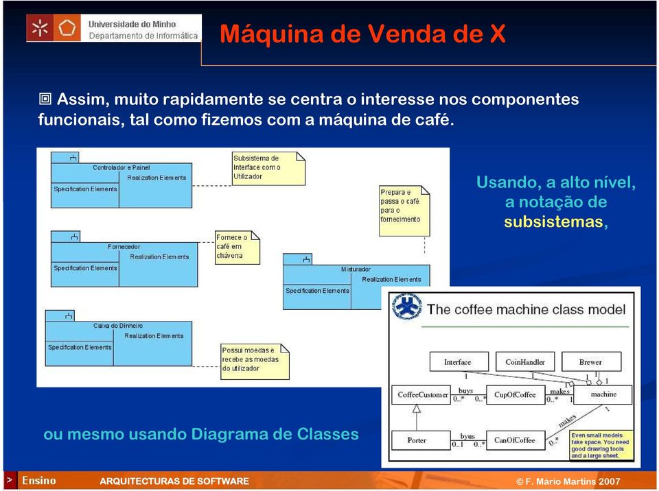 como fizemos com a máquina de café.