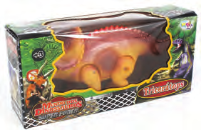 0899 Dinossauro T- Rex C/ Mov. Som e Luz 29X13x9 cm 0900 Dinossuro Triceratops C/ Mov.