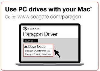 Computador Macintosh O Seagate Backup Plus Desktop é formatado para Windows usando o NTFS.