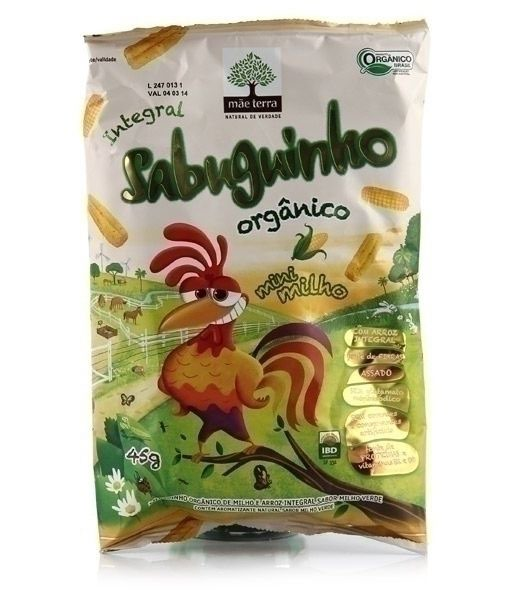 Gostou? Compre mais aqui: http://goo.gl/wkv5d6 Salgadinho Orgânico Sabuguinho Mãe Terra Orgânico, crocante e muito saboroso!
