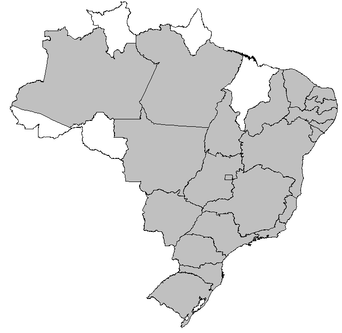 Distribuição dos Registro de Câncer de Base Populacional Belém (1987) Teresina (2001) Fortaleza (1971) Manaus (2001) Natal (1996) João Pessoa (2000) Recife (1967) Cuiabá (2000) Goiânia (1986)