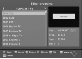 Programa Imagem Procura de Canais Hora Opção Sistema USB Programa Editar Programa Filme Notícias Esporte Música Repita a operação para todos os canais que desejar classificar ao terminar pressione
