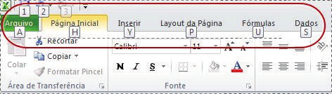 Abaixo as principais: TECLA CTRL+PgUp CTRL+PgDn CTRL+SHIFT+( CTRL+SHIFT+& CTRL+SHIFT_ CTRL+SHIFT+~ CTRL+SHIFT+$ CTRL+SHIFT+% CTRL+SHIFT+^ CTRL+SHIFT+# CTRL+SHIFT+@ DESCRIÇÃO Alterna entre guias da