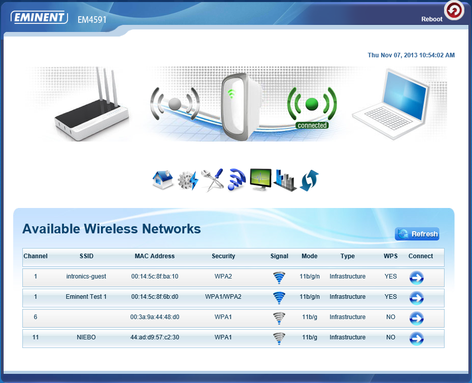 7. No passo seguinte, deverá introduzir a frase de acesso WPA da rede Wi-Fi à qual deseja ligar e clique em "Aplicar".