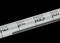 GUIA DE CORTE PARA ENXERTO DE TENDÃO QUADRICIPITAL Uma lâmina de baixo perfil facilita o corte subcutâneo do tendão em larguras fixas de 9 mm, 10 mm e 11 mm Limite de profundidade de 5 mm garante uma