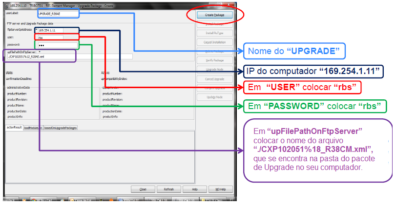 Abrirá uma janela onde terá que preencher os quadrantes