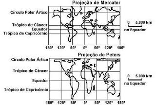 O planisfério foi elaborado cartograficamente por meio da Projeção de Gall-Peters, concebida inicialmente por James Gall no final do século XIX e retomada por Arno Peters a partir da metade do século