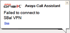 O sistema exibe esta mensagem quando a chamada está conectada.