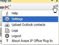 Plug-in do Avaya IP Office para Microsoft Outlook : Fazer o logon Tarefas rápidas: Você pode personalizar as configurações Plug-in do Avaya IP Office, importar contatos do Outlook, visualizar a lista