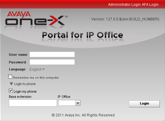 one-x Portal for IP Office: Hotdesking 1.7 Hotdesking Normalmente, você tem um ramal telefônico permanente, associado ao número do seu ramal.