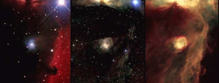 Infravermelho IV distante: 20 300 µ (0,02 0,3 milimetros) emissão de poeira IV médio: 1,4 20 µ emissão de galáxias distantes, estrelas de