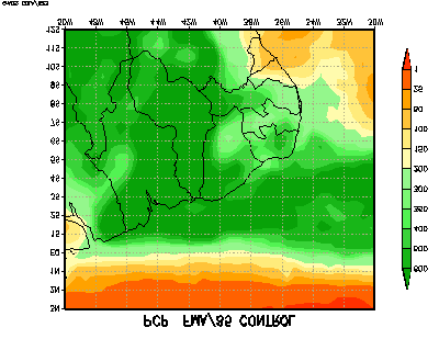 experimentos 1 e 2, mostraram precipitação significativa em toda a Região Semi-árida, onde os valores acumulados previstos oscilaram entre 200 e 600 mm.