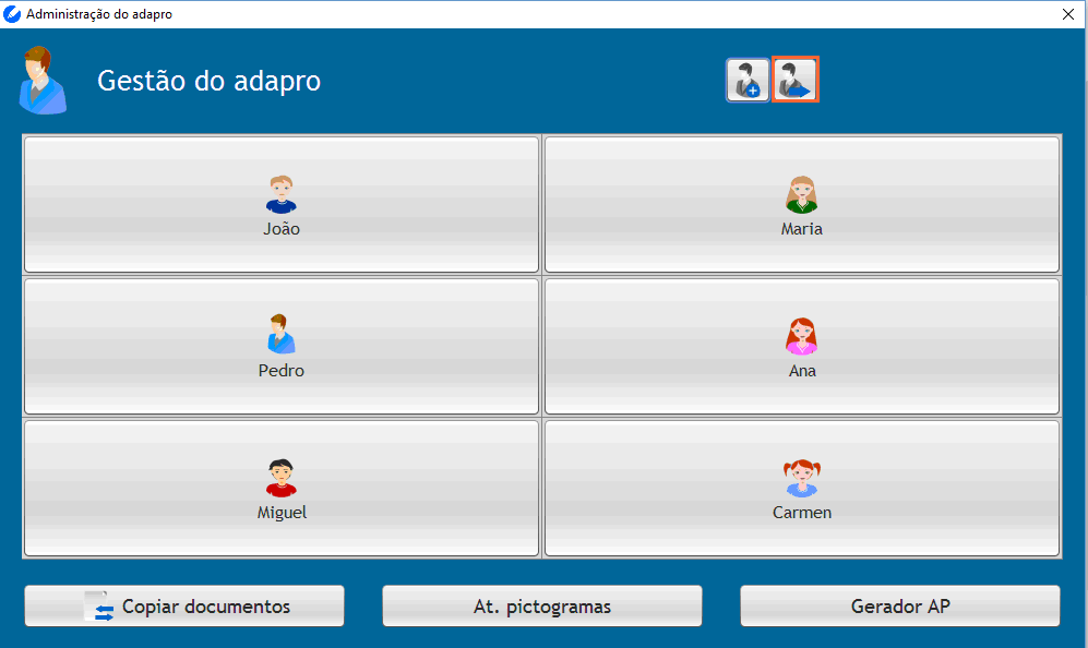 Imagem 13. Criar um novo Utilizador. Novo utilizador criado. Janela de Início de Sessão do adapro. 2.3 Importação de utilizadores.