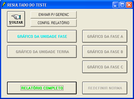 28. Ao final ficará ativa a janela de Resultados de Teste: 29.