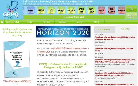 GPPQ Gabinete de Promoção do Programa Quadro Mandato do GPPQ www.gppq.fct.