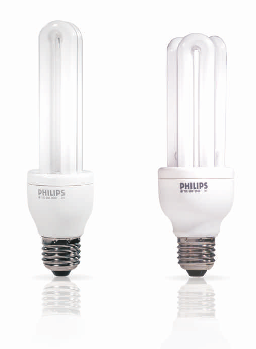 Lâmpadas Fluorescentes ompactas Integradas Essential Miniaturização e economia de energia.