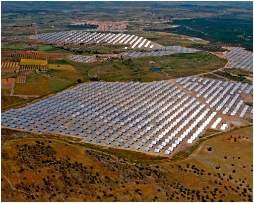 Central Fotovoltaica da Amareleja Sul de Portugal 2,5 km² - 93.000 MWh/ano.