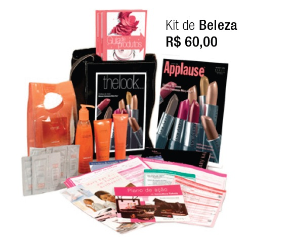 Kit Beleza R$ 130,00 - Receberá: R$ 489,00 sendo: R$ 354,00 em produtos e R$ 135,00 em