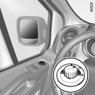 RETROVISORES (1/2) A 1 B C D Desembaciamento dos retrovisores Consoante a versão do veículo, com o motor ligado, o degelo dos espelhos pode efectuar-se em simultâneo com o dos vidros traseiros.