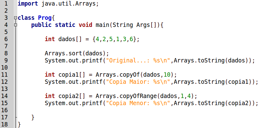 Para criar uma cópia de um array em outro.