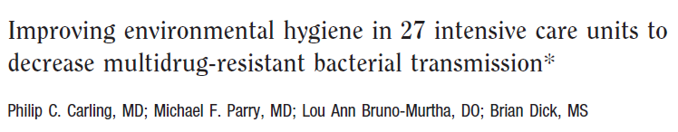 Resistência microbiana e importância da higiene ambiental Avaliação da qualidade da limpeza em 27 UTIs Solução transparente, de secagem rápida