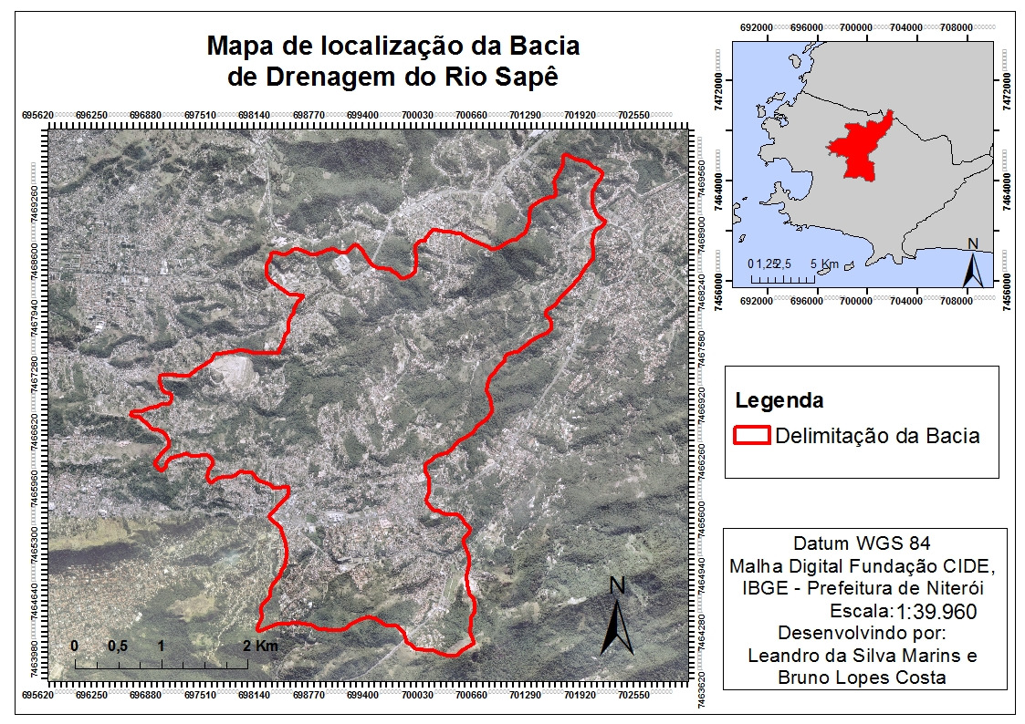 Figura 1: Mapa de localização da área de estudo.