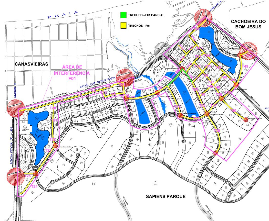 Figura 01: Localização da Área de Intervenção no Master Plan 2.