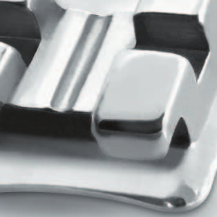 Braquetes Metálicos Tamanho Médio Braquete de tamanho médio fabricado com aço 17/4 (o aço mais resistente do mercado), fazendo do Kirium um braquete de excelente controle.