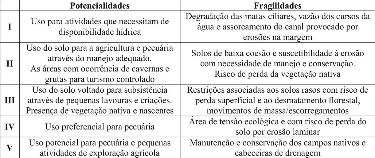 Figura 28 - Zoneamento geoambiental da bacia hidrográfica do arroio Curuçu.