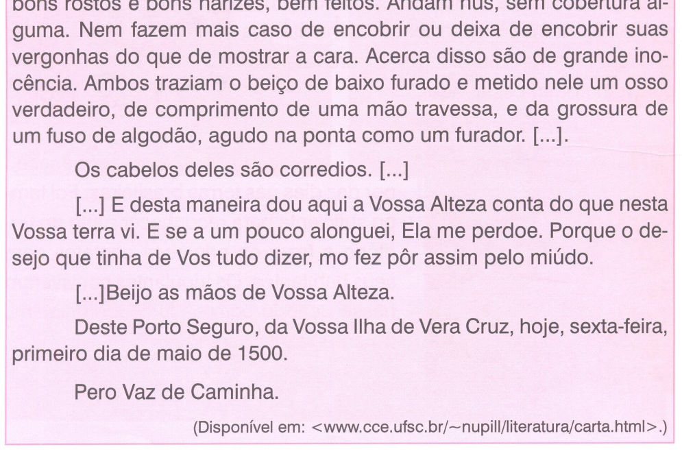 Caminha, depois, recorte-a e cole-a em seu caderno.