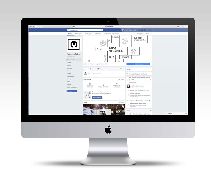 PUBLICIDADE FACEBOOK Inserção de um banner na página de Facebook do expomecânica.