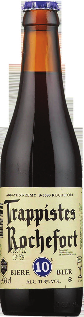 para festas mas, por volta de 1960, virou uma produção fixa. Por fim, a Rochefort 10, uma das mais adoradas cervejas do mundo.