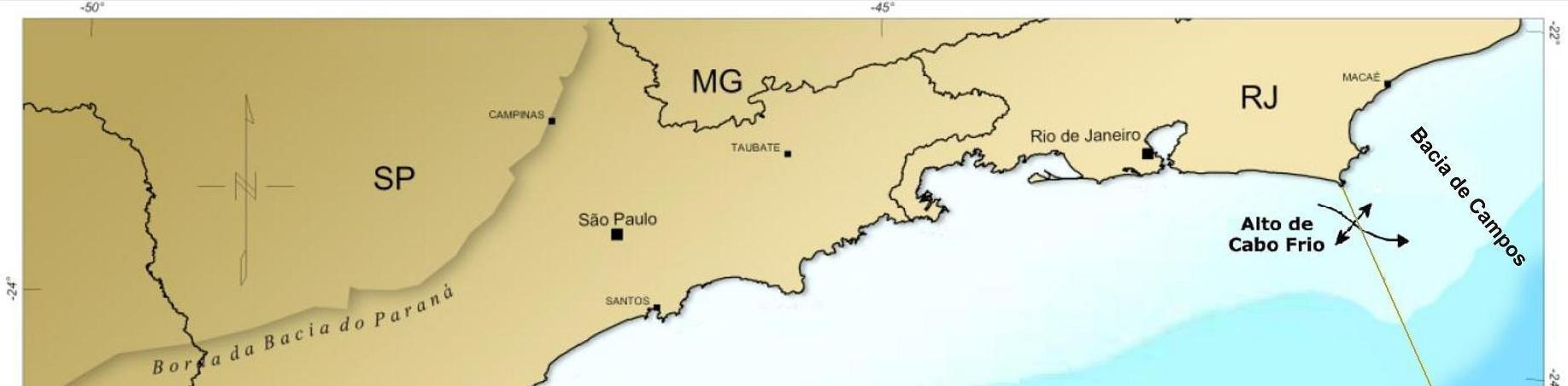 14 Fig. 3 Localização da Bacia de Santos e seus limites (Vidal et al, 2003). 4.