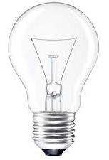 - Lâmpada Incandescente: Uma lâmpada que gera luz através da corrente elétrica que passa por um filamento (resistência).