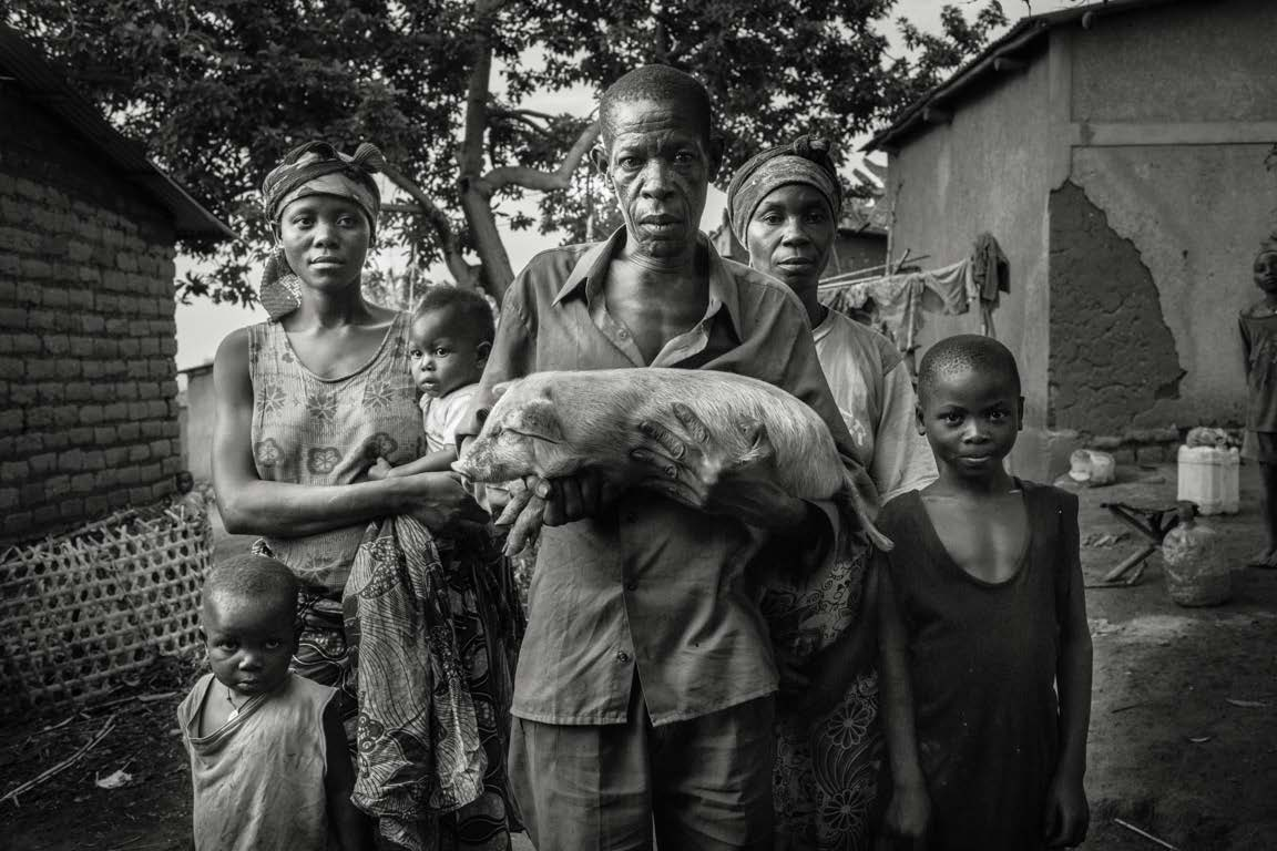 Projeto Vida O IFAD, agência da ONU focada em agricultura, combate a pobreza e a fome com uma ação simples: um porco ou vaca é entregue para uma família e quando um filhote desses animais